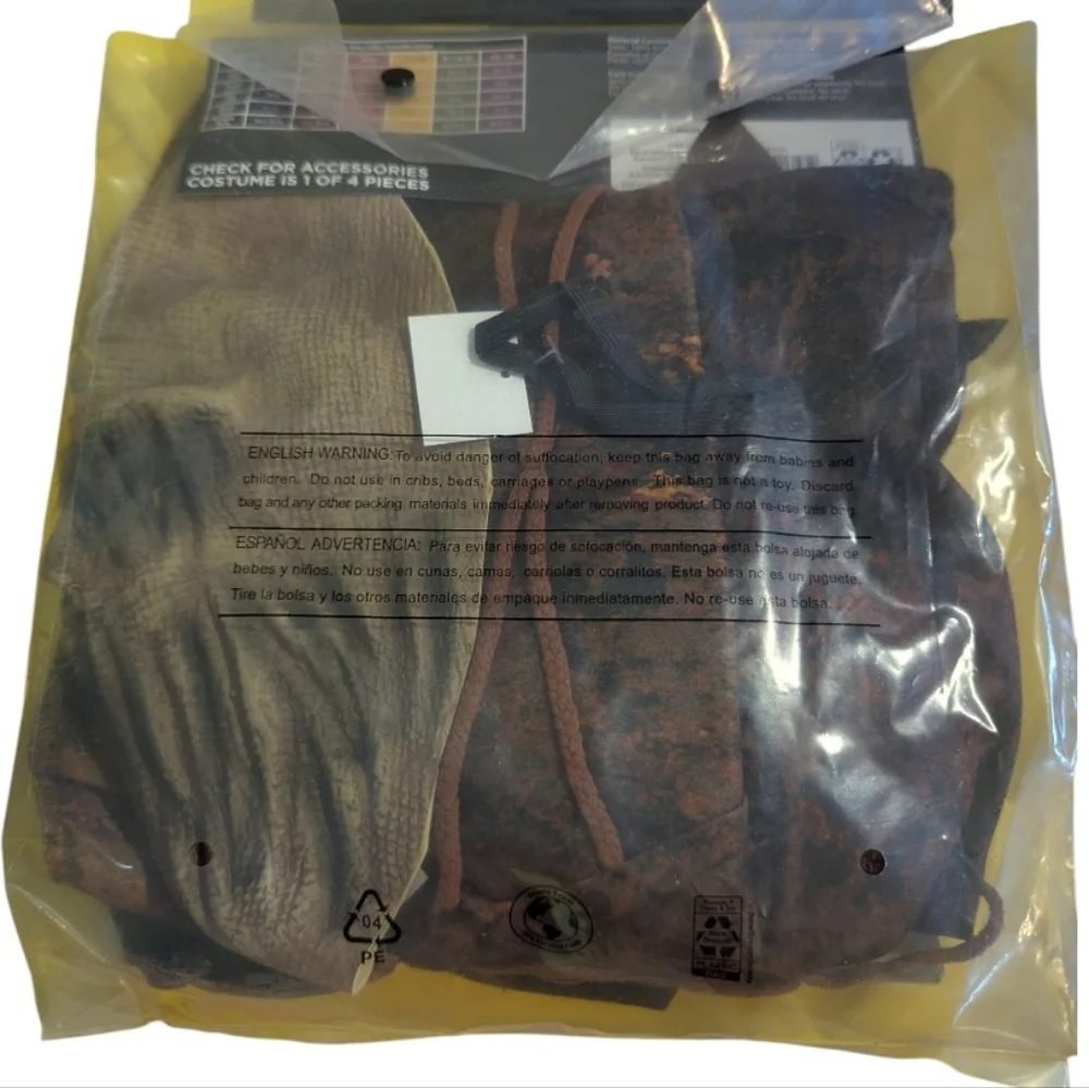 Celebrate Corn Goblin Costume  S 6/7 Brown Halloween